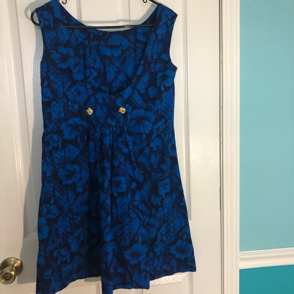 GUC blue sundress  good for coverup at beach - Picture 4 of 4